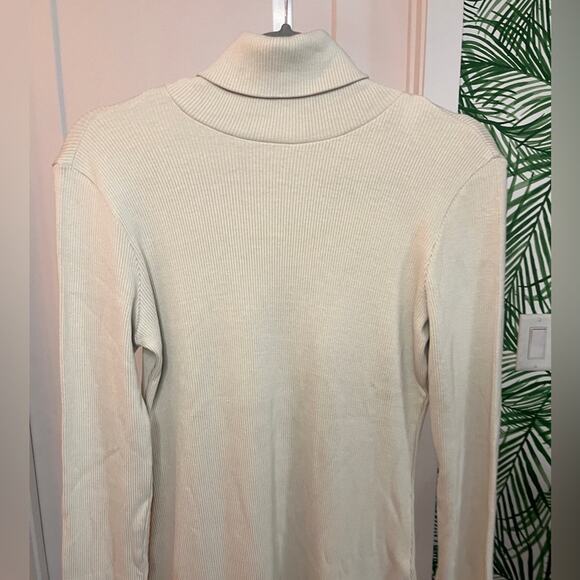 Boyish Light Gray Turtleneck Long Sleeve Dress Small NWT - Picture 3 of 9